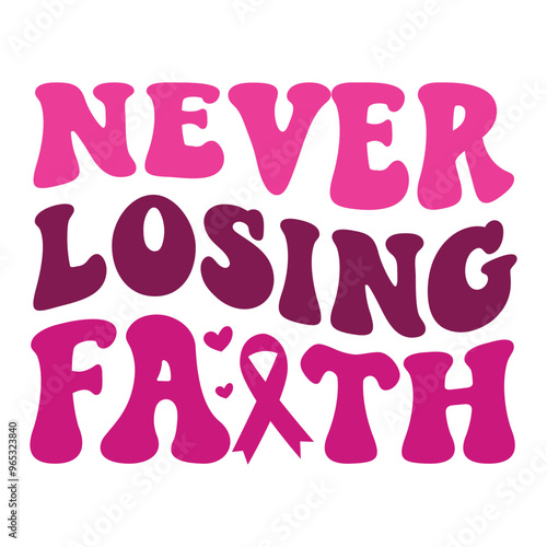 Never losing faith Retro SVG Art & Illustration
