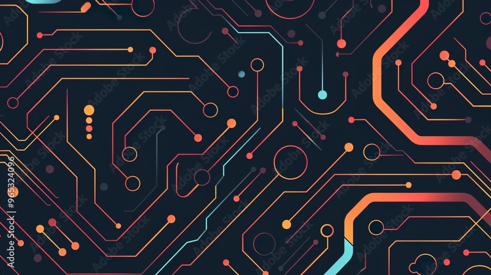 Circuit pattern wallpaper Circuit pattern wallpaper