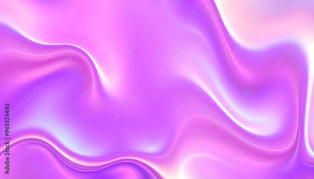 Obraz premium Colourful Holo gradient background of purple and blue, Swirling, Render 3D surface and iridescent colors. reminiscent of a cosmic nebula