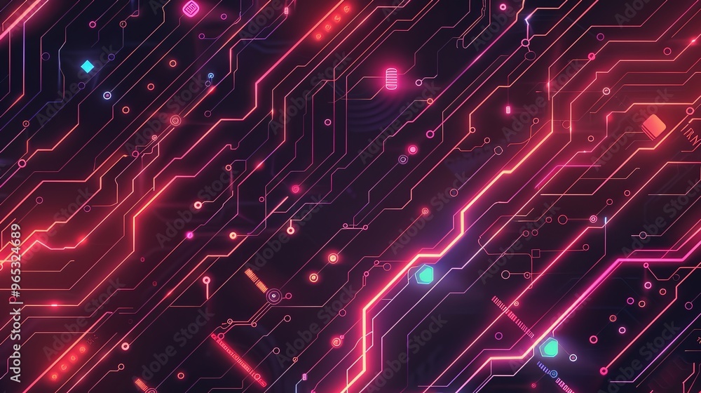 Circuit pattern wallpaper Circuit pattern wallpaper