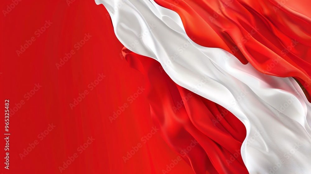 Bold red and white banners set against a gradient background, providing a striking contrast and plenty of central space for Canada Day text Bold red and white banners set against a gradient background, providing a striking contrast and plenty of central space for Canada Day text