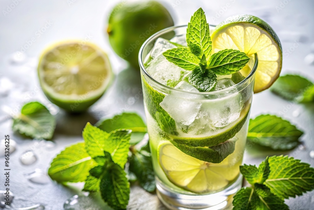 refreshing, beverage, lime, bar,mojito, close-up, drink, citrus, A close up stock photo of an isolated mojito cocktail with lime and mint leaves captured from an eye level perspective refreshing, beverage, lime, bar,mojito, close-up, drink, citrus, A close up stock photo of an isolated mojito cocktail with lime and mint leaves captured from an eye level perspective