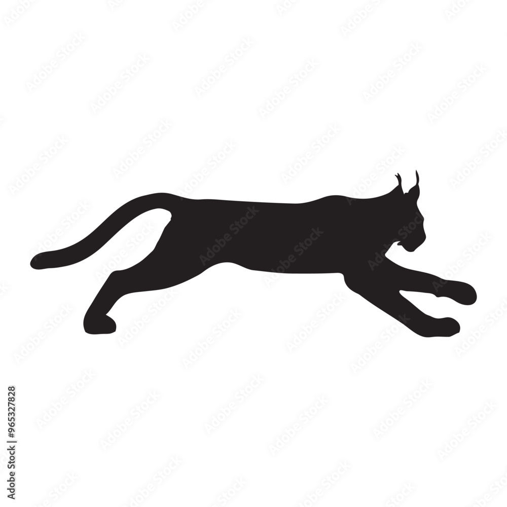 Lynx silhouette collection , Silhouette of Black Lynx, isolated on white background (Vector) Lynx silhouette collection , Silhouette of Black Lynx, isolated on white background (Vector)