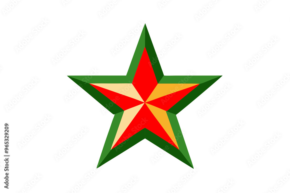 Fototapeta premium green star icon