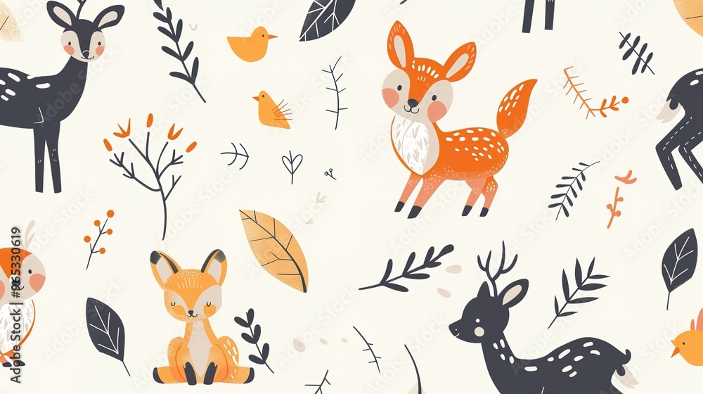 Animal pattern seamless wallpaper Animal pattern seamless wallpaper