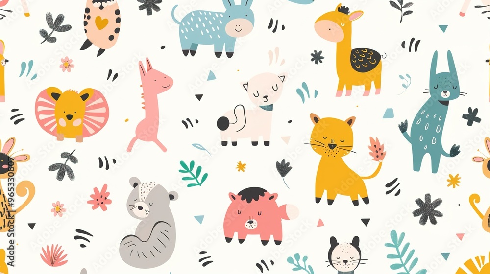 Animal pattern seamless wallpaper Animal pattern seamless wallpaper