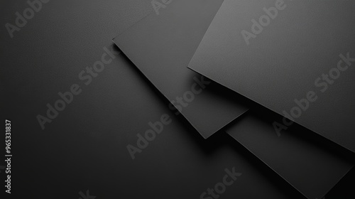 Black Flat Matte Background for Product Photography Generative AI