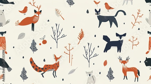 animal pattern seamless wallpaper