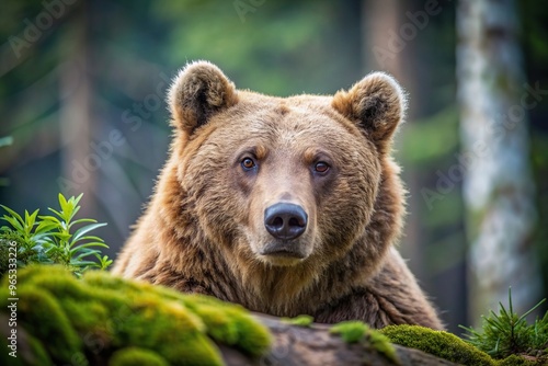 awakening, wild, emerging, stirring,bear, waking up, outdoors, hibernation, sleepy-eyed, brute, awakened state, nature, awakening from sleep, Eurasian brown bear waking up from hibernation