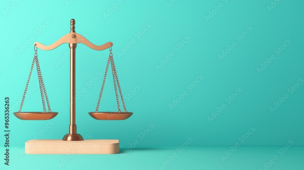 Currency Balance Scale Representing Financial Equality in with Copy Space, Selective Focus on Foreground - Currency Balance Scale Representing Financial Equality in with Copy Space, Selective Focus on Foreground -