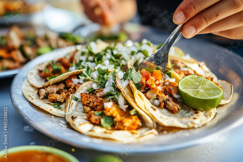 In a vibrant street food ma...