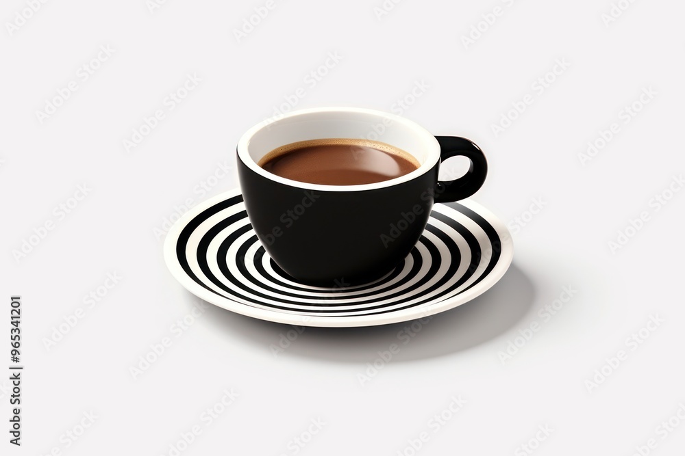 Coffee cup pattern saucer. Coffee cup pattern saucer.