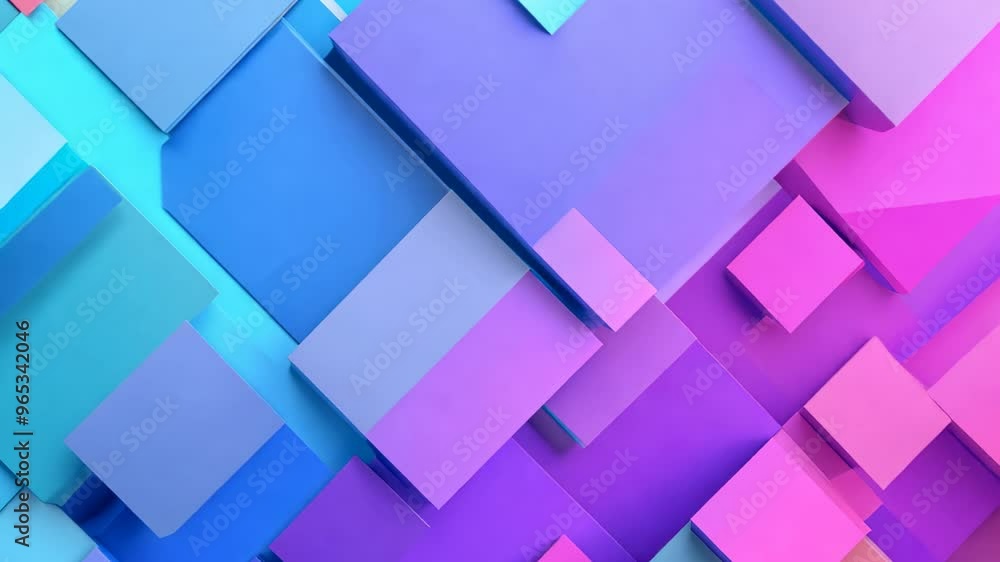 A vibrant abstract background featuring soft pastel cubes in shades of pink and blue A vibrant abstract background featuring soft pastel cubes in shades of pink and blue
