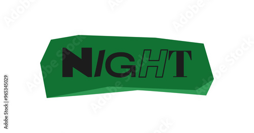 Night Decorative Magazine Collage Style