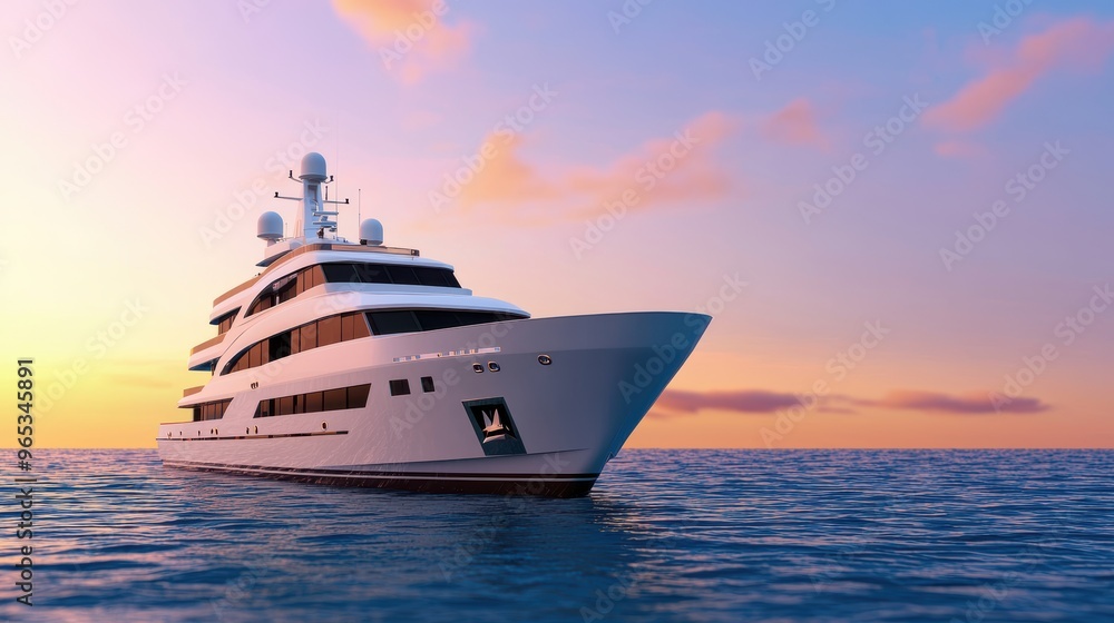 Futuristic Luxury Yacht of Digital Currency Symbols with Copy Space and Selective Focus in Futuristic Luxury Yacht of Digital Currency Symbols with Copy Space and Selective Focus in