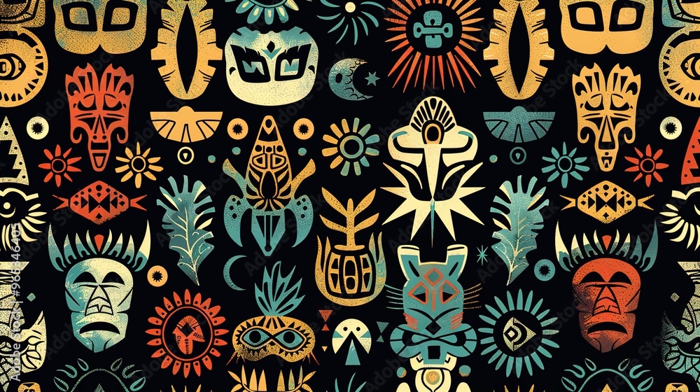 tribal pattern seamless wallpaper tribal pattern seamless wallpaper