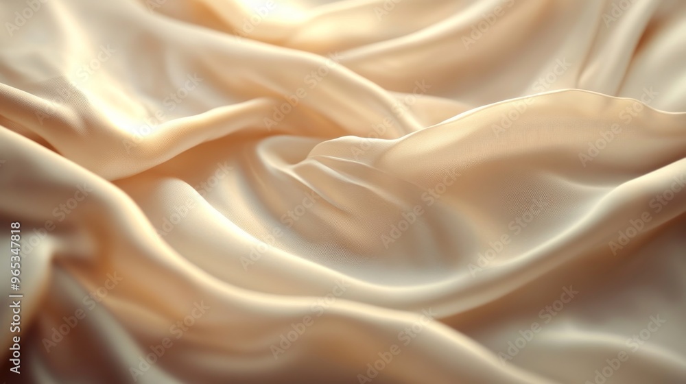 Smooth beige silk fabric texture, abstract background. Luxury and elegance concept Smooth beige silk fabric texture, abstract background. Luxury and elegance concept