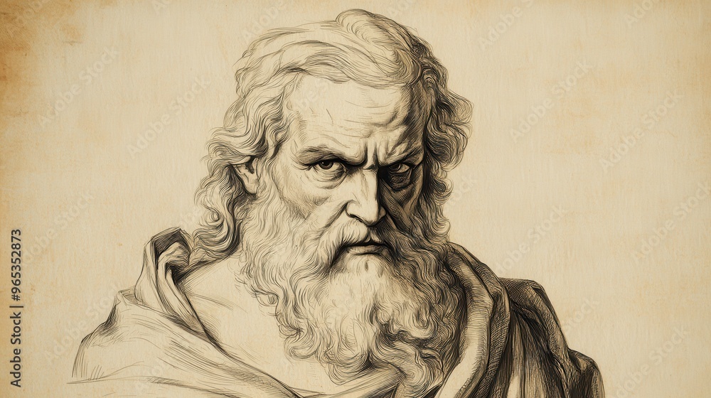 Fototapeta premium Leviticus Biblical Illustration, Unlawful Sexual Relations, Moses teaching about consequences of disobedience, Bible Wall Art