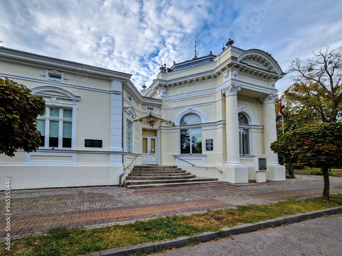 Obraz na płótnie Park zdrojowy in Ciechocinek, Poland. w salonie
