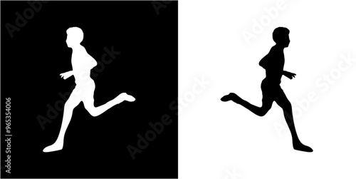 running silhouette