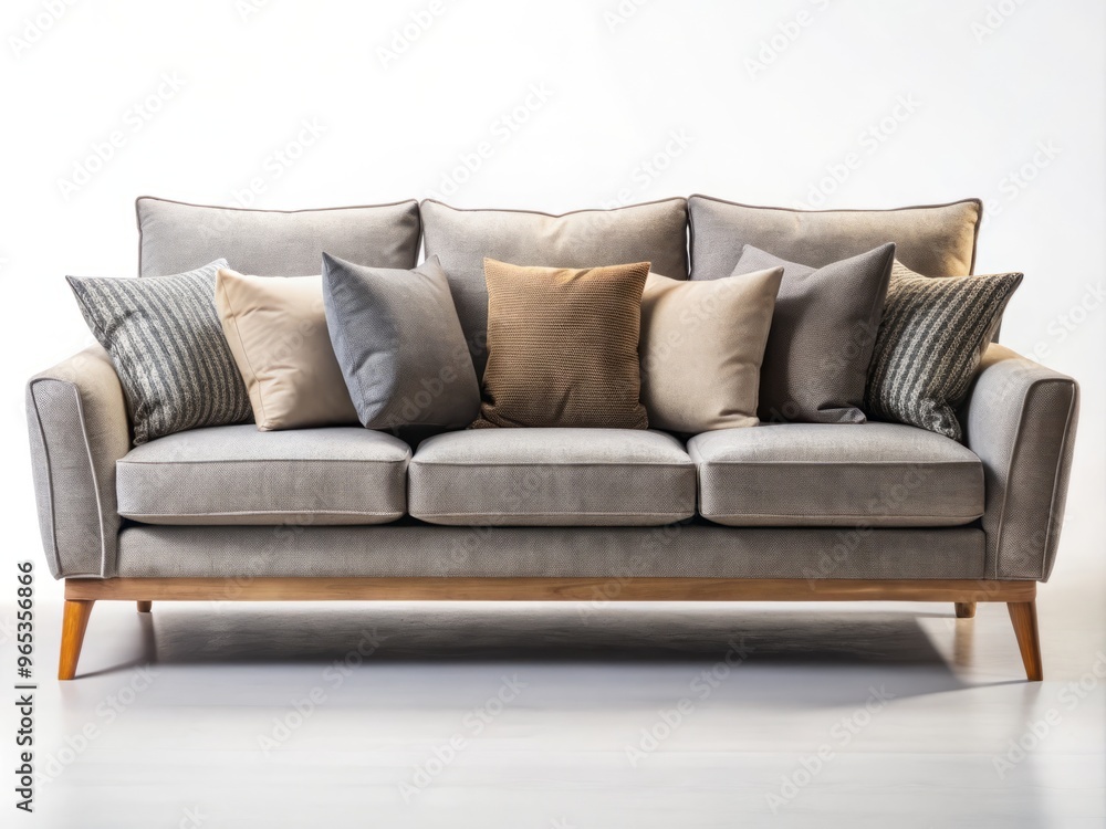 A modern couch with plush cushions and a sturdy frame provides the perfect blend of comfort and style for relaxing or hosting friends. A modern couch with plush cushions and a sturdy frame provides the perfect blend of comfort and style for relaxing or hosting friends.