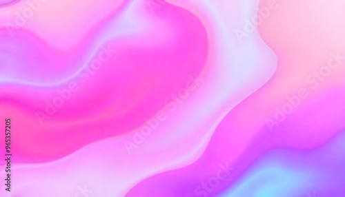 Abstract Holo gradient Render 3D object with a reflective surface and iridescent colors.