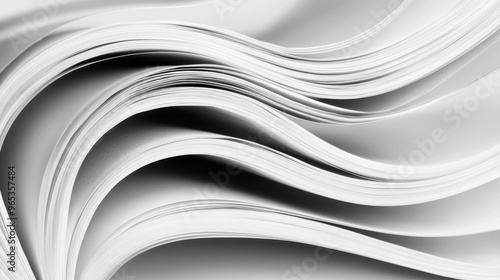 Abstract White Paper Waves