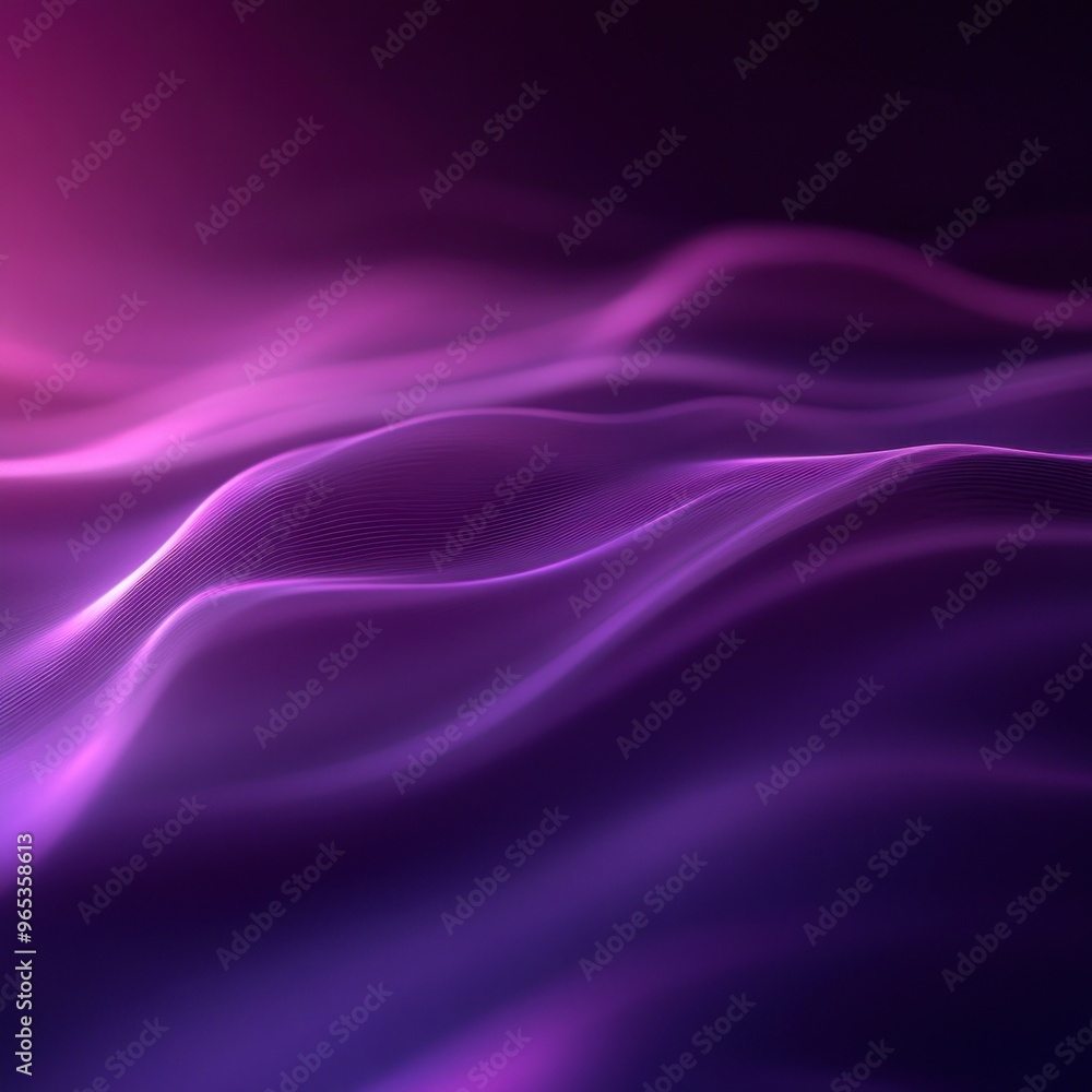 Obraz premium Abstract Purple and Pink Gradient with Wavy Lines