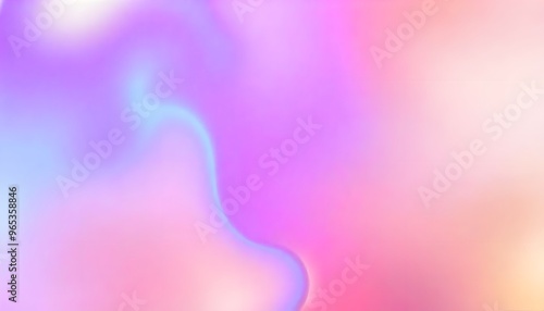 Abstract Holo gradient Render 3D object with a reflective surface and iridescent colors.