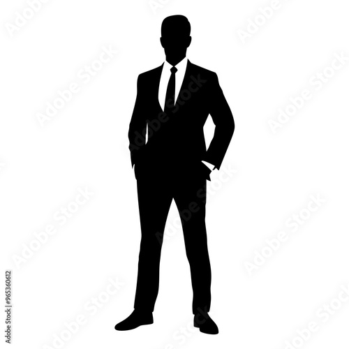Men Suits silhouette  Vector image