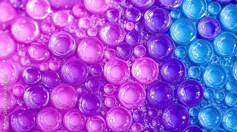 Vibrant bubbles in a blend of purple and blue create an abstract, colorful background for artistic and creative projects. Vibrant bubbles in a blend of purple and blue create an abstract, colorful background for artistic and creative projects.