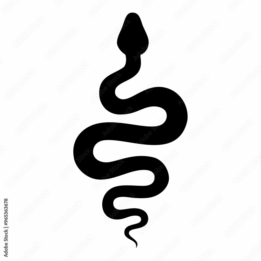 Obraz premium Snake logo animal silhouette image