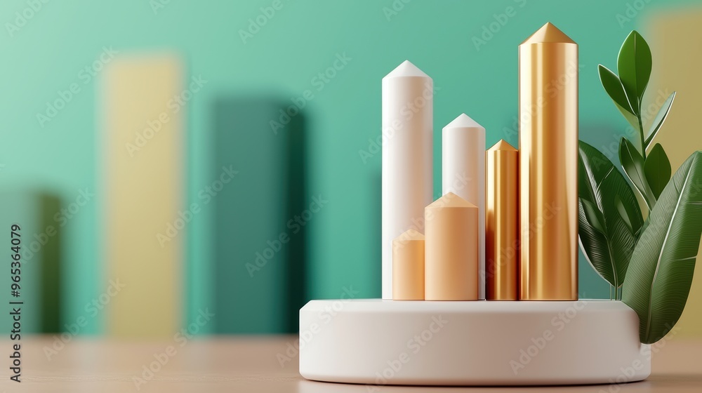Visualization of Oil Industry Market Fluctuations in Graph with Copy Space, Selective Focus in Visualization of Oil Industry Market Fluctuations in Graph with Copy Space, Selective Focus in