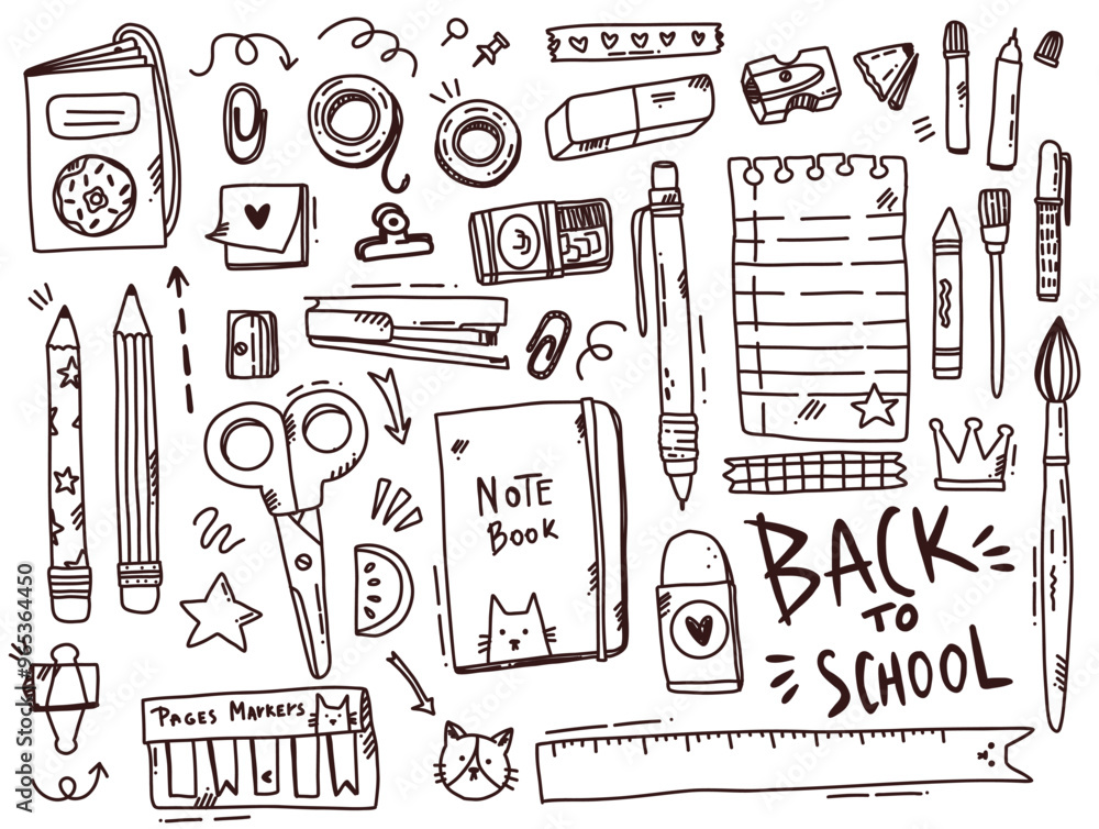 back to school big vector set back to school big vector set