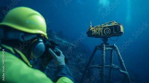 Detailed Underwater Geological Formations Captured by Side Scan Sonar System