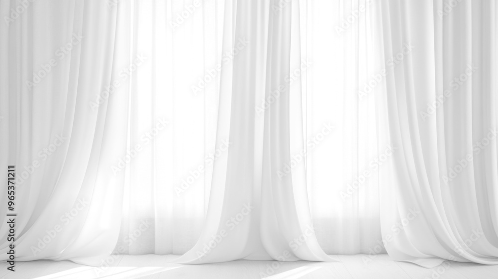 Soft white curtains background for graphic design or wallpaper. Soft white curtains background for graphic design or wallpaper.