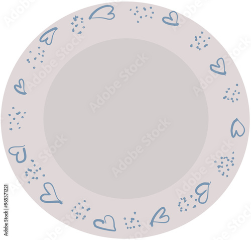 illustration of beautiful plate designs
