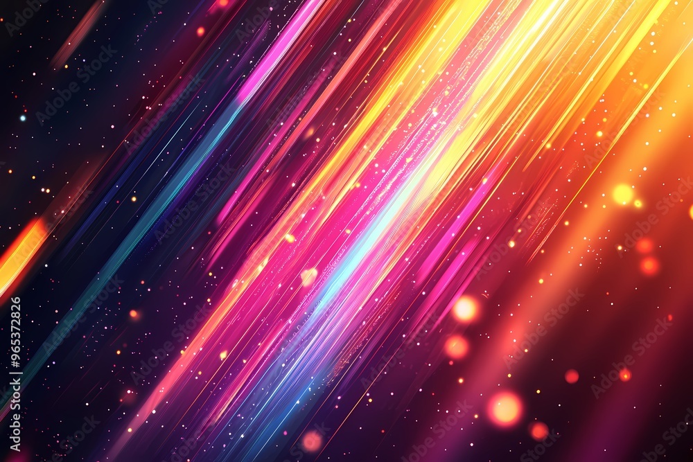 Vibrant abstract light streaks in colorful hues of pink, orange, and blue. Vibrant abstract light streaks in colorful hues of pink, orange, and blue.