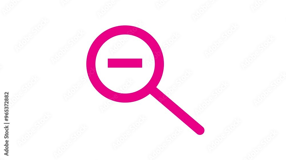 Minimalist Magnifying Glass with Minus Sign icon Minimalist Magnifying Glass with Minus Sign icon