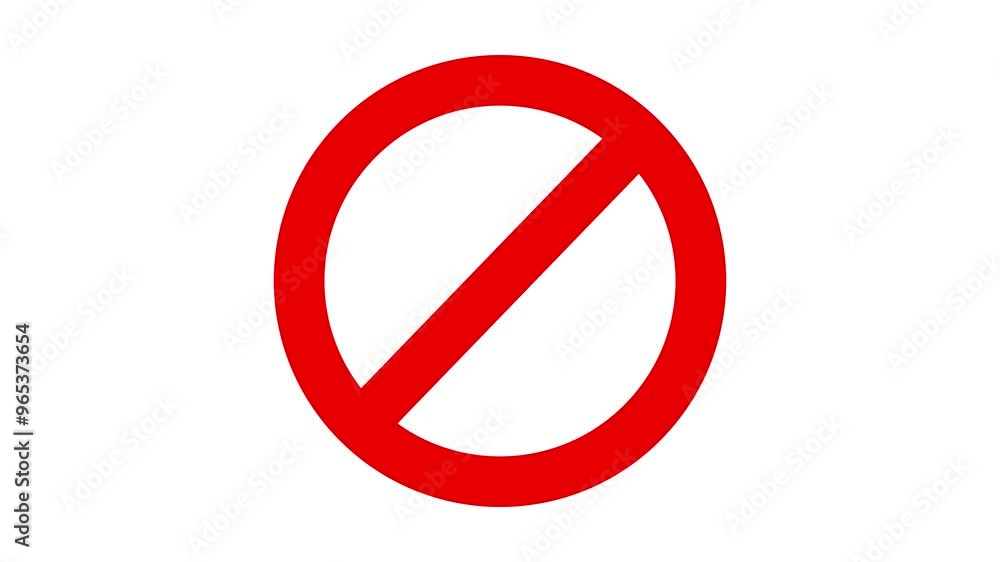4K Background Stop sign red icon. warning or no entry forbidden circle and line symbol. Red ban banned, stop, no or restriction sign flat icon. 4K Background Stop sign red icon. warning or no entry forbidden circle and line symbol. Red ban banned, stop, no or restriction sign flat icon.