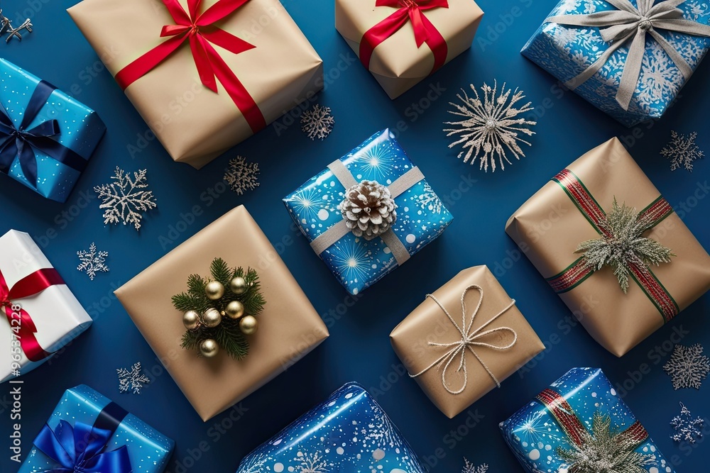 Bright Blue Gradient Gift Wrap Background Perfect for Celebrations Bright Blue Gradient Gift Wrap Background Perfect for Celebrations