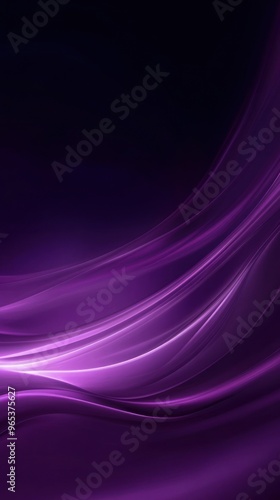 Abstract Purple Swirling Lines on Dark Background