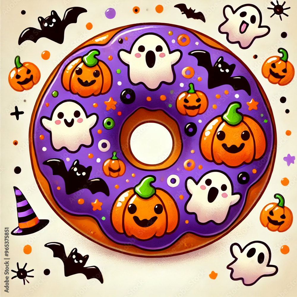 Fototapeta premium halloween background with pumpkin