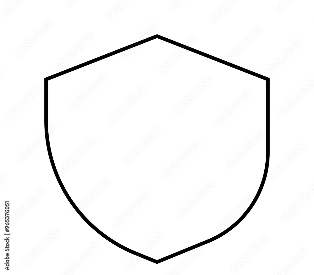 shield isolated on white background shield isolated on white background