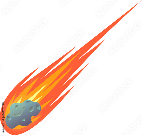 Falling Meteor Illustration