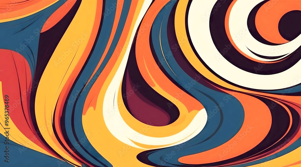 Colourful abstract aesthetic background design, artistic autumn, wallpaper, template, pop art