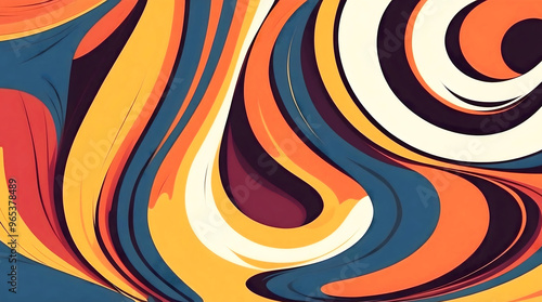 Obraz na płótnie Colourful abstract aesthetic background design, artistic autumn, wallpaper, template, pop art w salonie