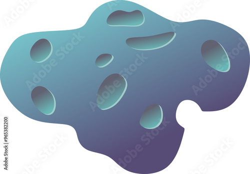 Space Asteroid Illustration