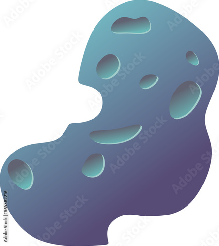 Space Asteroid Illustration