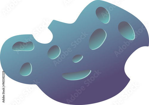 Space Asteroid Illustration